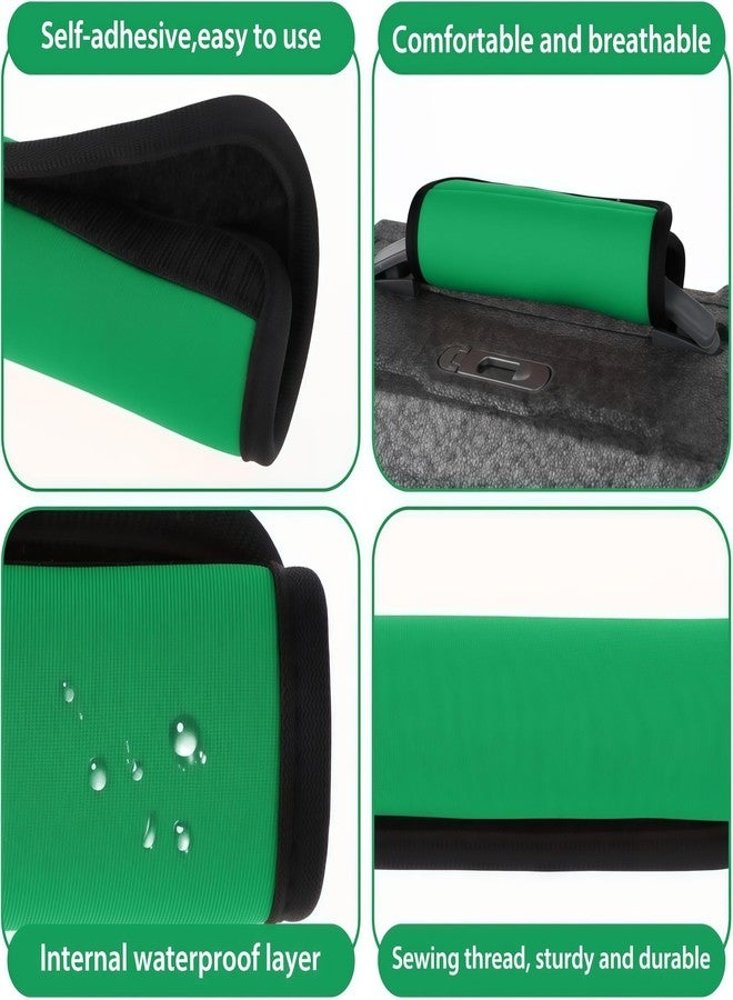 Keeshibao Luggage Handle Wrap 5 Pack, Luggage Tags |Handle Wraps|Handle Covers for Suitcase/Beach Bag/Backpacks, Bright Suitcase Identifiers Travel Accessories for Airplane (Green x 5) - Image 4